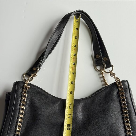 Miztique Black Purse With Gold Tone Chain Accents - Picture 14 of 14